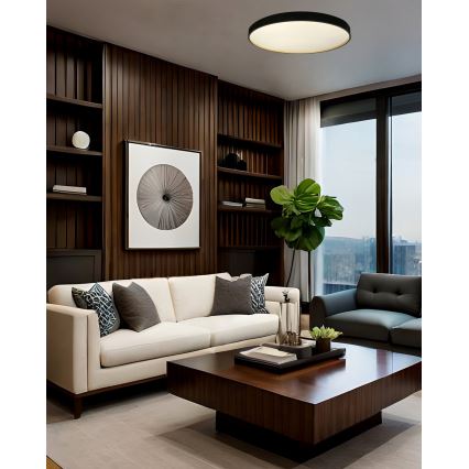LED Aptumšojama griestu lampa EBRO LED/36W/230V 2700-6500K d. 50 cm + tālvadības pults