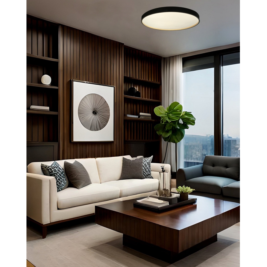 LED Aptumšojama griestu lampa EBRO LED/36W/230V 2700-6500K d. 50 cm + tālvadības pults