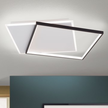 LED Aptumšojama griestu lampa EMANUEL LED/50W/230V balta/melna