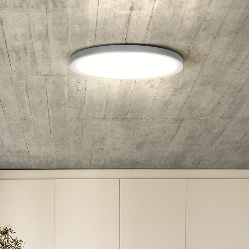 LED Aptumšojama griestu lampa ESTELA LED/36W/230V d. 30 cm balta + tālvadības pults
