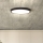 LED Aptumšojama griestu lampa ESTELA LED/36W/230V d. 30 cm melna + tālvadības pults
