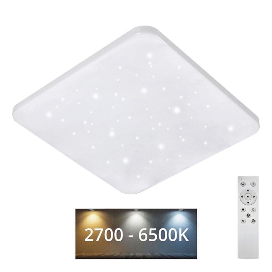 LED Aptumšojama griestu lampa FLORA LED/36W/230V 2700-6500K 43x43 cm + tālvadības pults