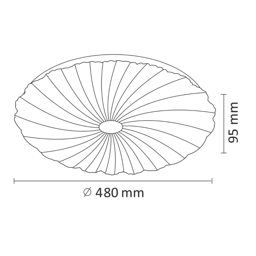 LED Aptumšojama griestu lampa FLOWER LED/36W/230V + tālvadības pults