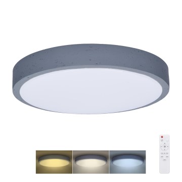 LED Aptumšojama griestu lampa GREY LED/60W/230V 3000-6500K pelēka d. 49 cm + tālvadības pults