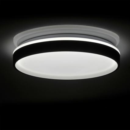 LED Aptumšojama vannas istabas griestu lampa JADWIGA LED/42W/230V d. 38,5 cm 3000-6000K IP44 + tālvadības pults
