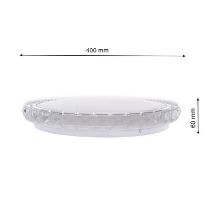 LED Aptumšojama griestu lampa LAYLA LED/26W/230V + tālvadības pults