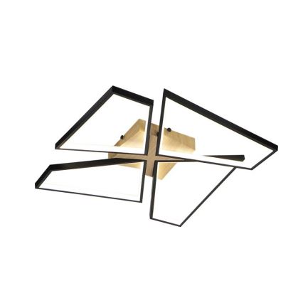LED Aptumšojama griestu lampa LED/115W/230V 3000-6500K brūna/melna + tālvadības pults