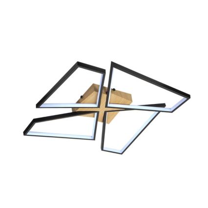 LED Aptumšojama griestu lampa LED/115W/230V 3000-6500K brūna/melna + tālvadības pults