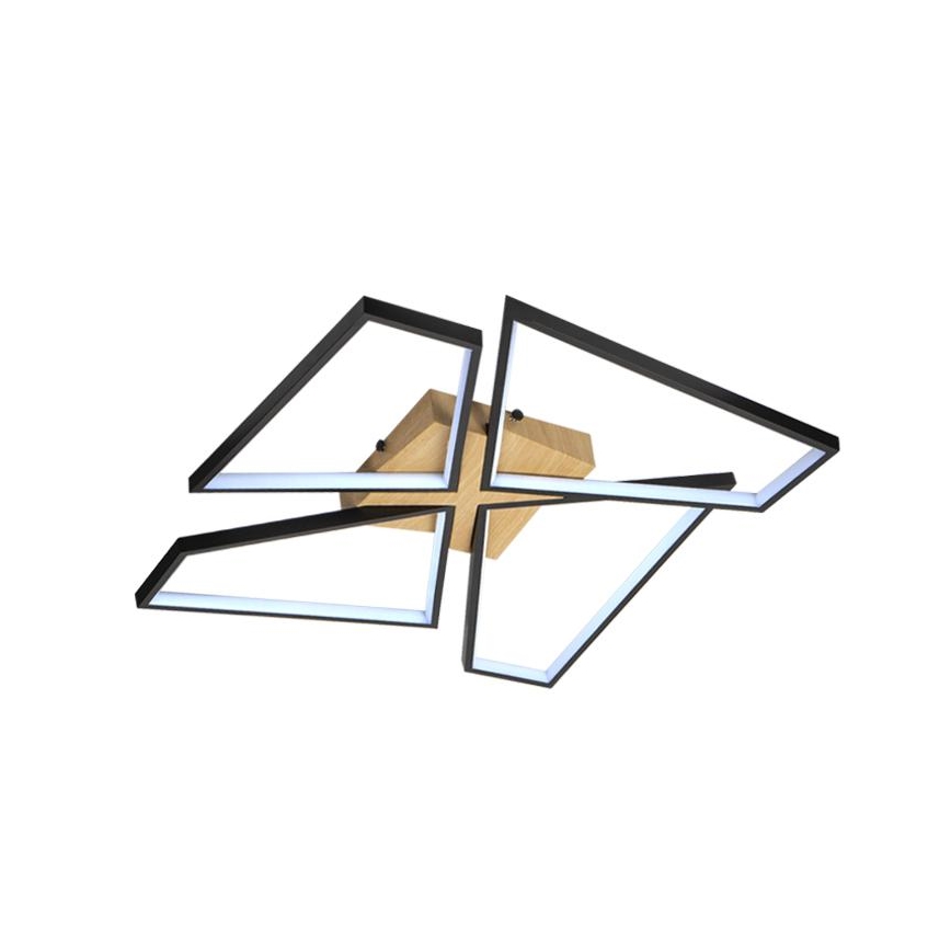 LED Aptumšojama griestu lampa LED/115W/230V 3000-6500K brūna/melna + tālvadības pults