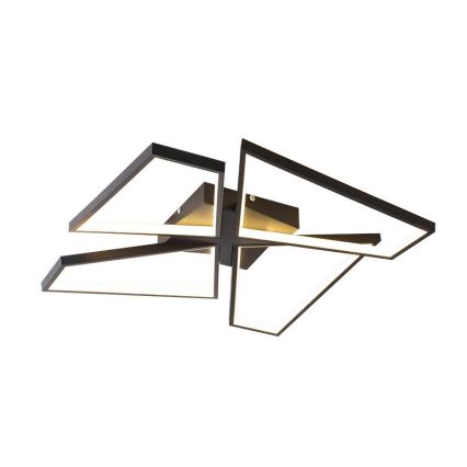 LED Aptumšojama griestu lampa LED/115W/230V 3000-6500K melna + tālvadības pults