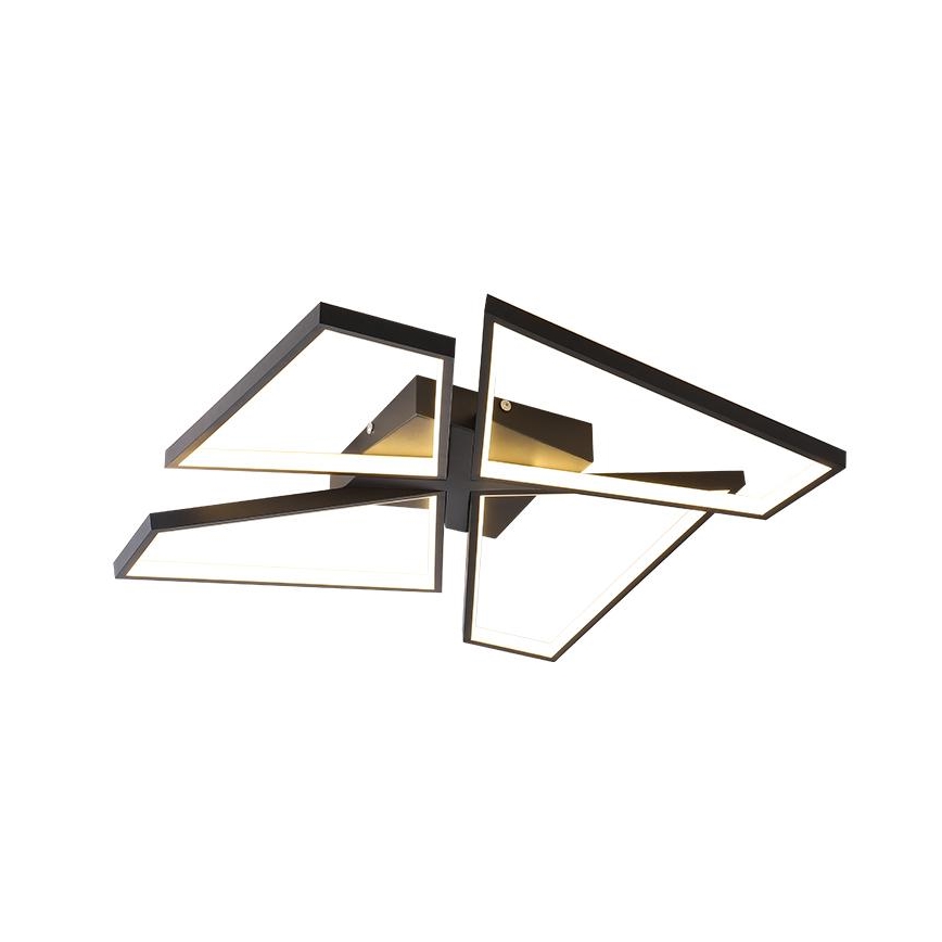 LED Aptumšojama griestu lampa LED/115W/230V 3000-6500K melna + tālvadības pults