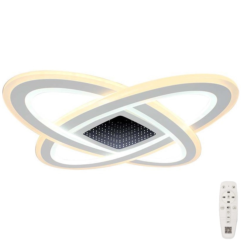 LED Aptumšojama griestu lampa LED/130W/230V 3000-6500K 62x62 cm + tālvadības pults