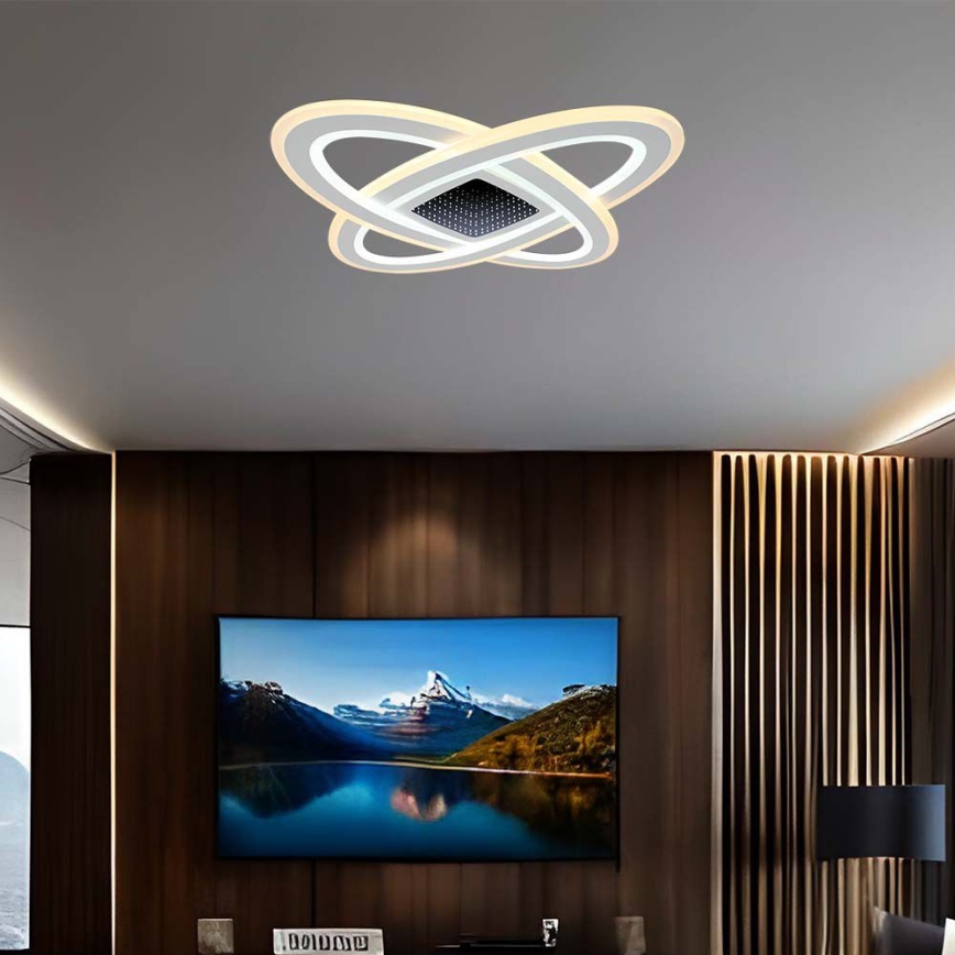 LED Aptumšojama griestu lampa LED/130W/230V 3000-6500K 62x62 cm + tālvadības pults