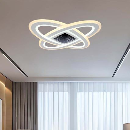 LED Aptumšojama griestu lampa LED/130W/230V 3000-6500K 62x62 cm + tālvadības pults