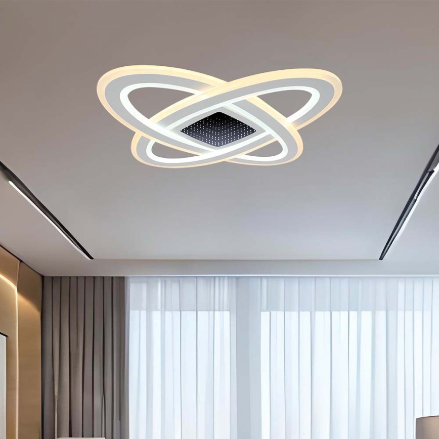 LED Aptumšojama griestu lampa LED/130W/230V 3000-6500K 62x62 cm + tālvadības pults