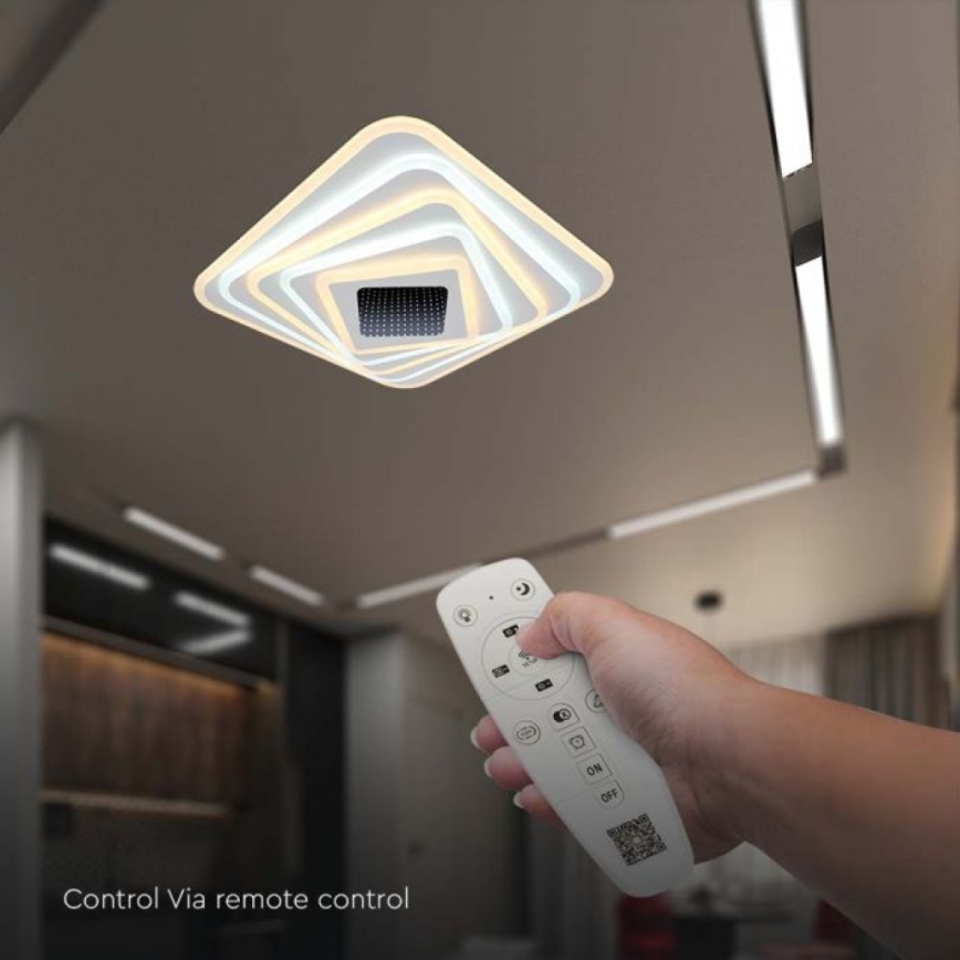 LED Aptumšojama griestu lampa LED/150W/230V 3000-6500K + tālvadības pults