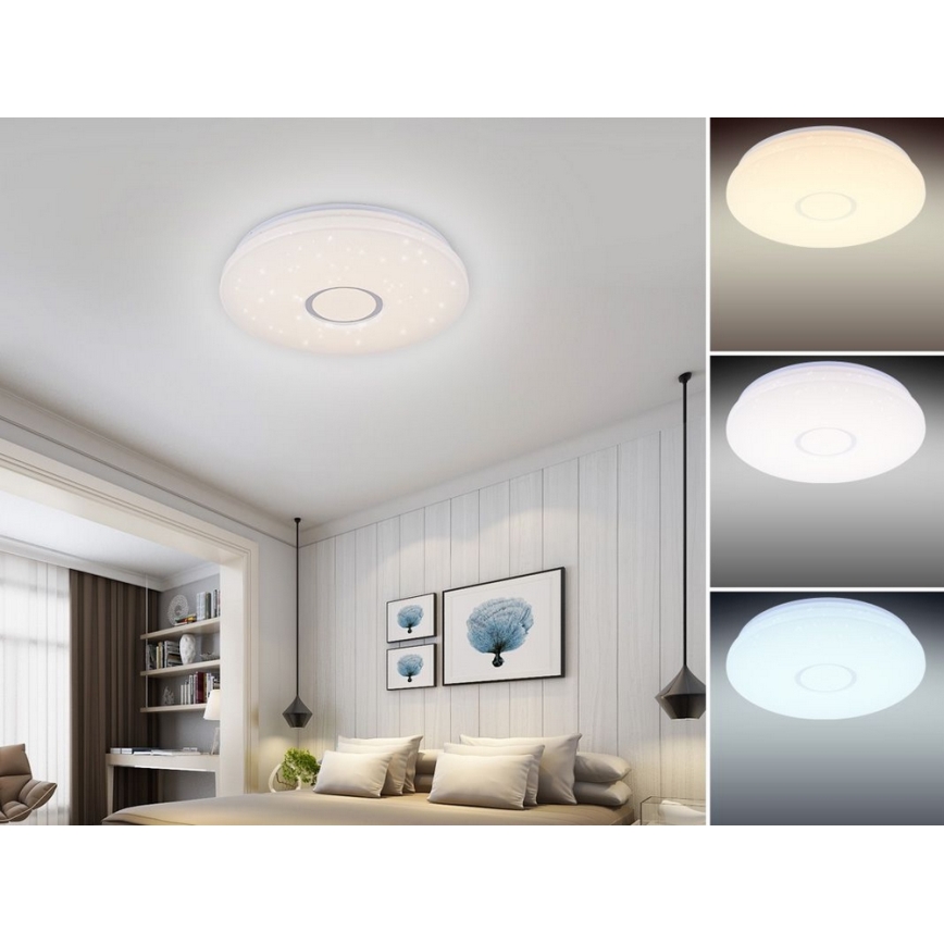 LED Aptumšojama griestu lampa LED/150W/230V + tāvadības pults