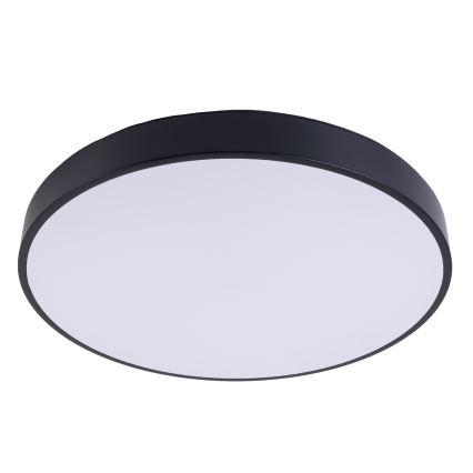 LED Aptumšojama griestu lampa LED/30W/230V 3000-6500K d. 30 cm melna + tālvadības pults