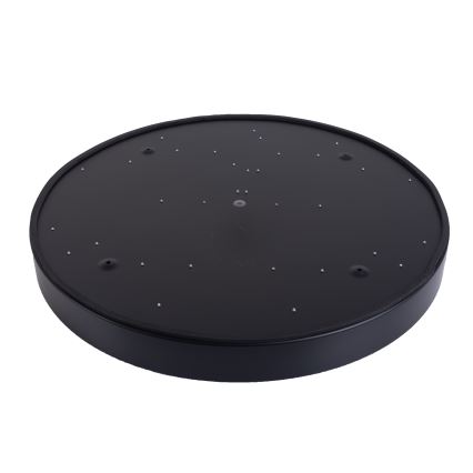 LED Aptumšojama griestu lampa LED/30W/230V 3000-6500K d. 30 cm melna + tālvadības pults