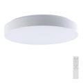 LED Aptumšojama griestu lampa LED/40W/230V 3000-6500K 39,5 cm balta + tālvadības pults