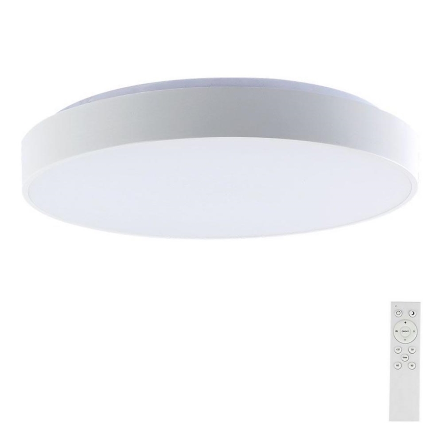 LED Aptumšojama griestu lampa LED/40W/230V 3000-6500K 39,5 cm balta + tālvadības pults