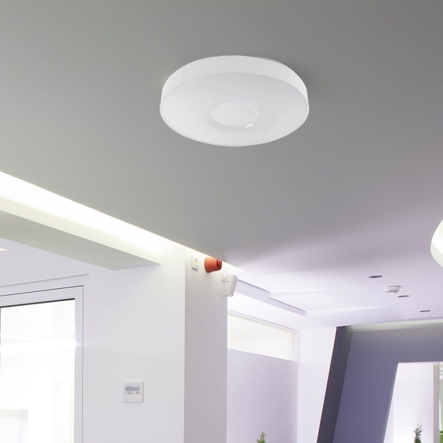 LED Aptumšojama griestu lampa LED/40W/230V 3000-6500K 39 cm balta + tālvadības pults