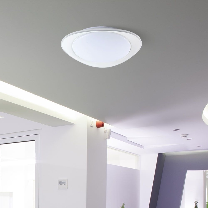 LED Aptumšojama griestu lampa LED/40W/230V 3000-6500K 45 cm balta + tālvadības pults