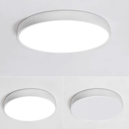 LED Aptumšojama griestu lampa LED/40W/230V 3000-6500K d. 40 cm balta + tālvadības pults