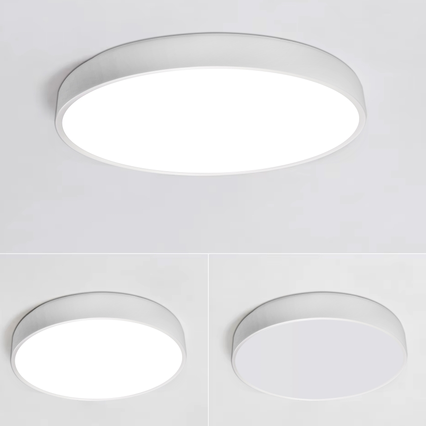 LED Aptumšojama griestu lampa LED/40W/230V 3000-6500K d. 40 cm balta + tālvadības pults