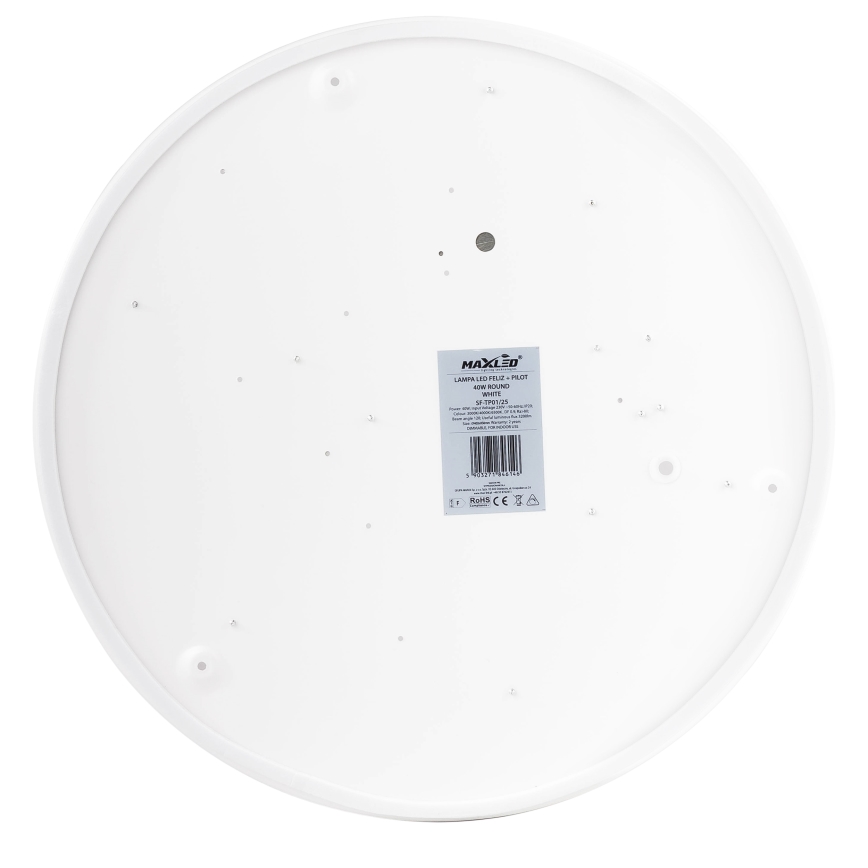 LED Aptumšojama griestu lampa LED/40W/230V 3000-6500K d. 40 cm balta + tālvadības pults