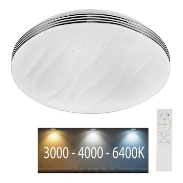 LED Aptumšojama griestu lampa LED/40W/230V 3000K/4000K/6500K + tālvadības pults