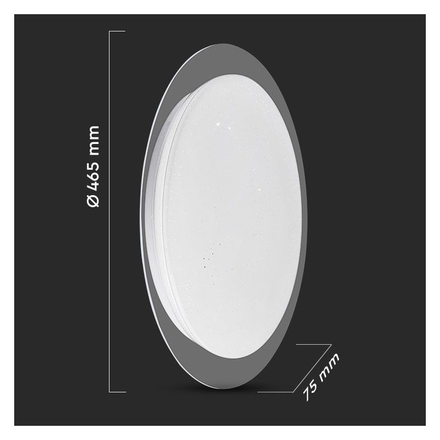 LED Aptumšojama griestu lampa LED/40W/230V 3000K/4000K/6500K + tālvadības pults