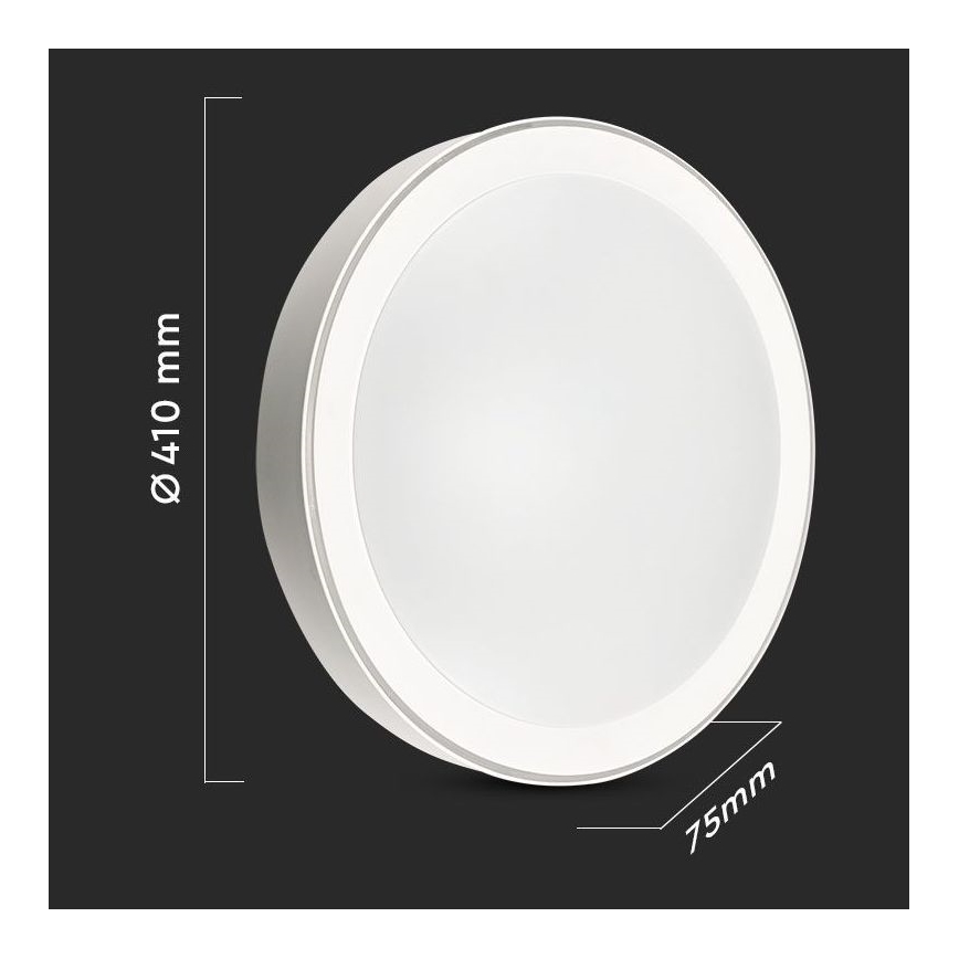 LED Aptumšojama griestu lampa LED/40W/230V 3000K/4000K/6500K + tālvadības pults