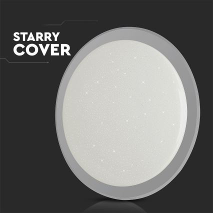 LED Aptumšojama griestu lampa LED/40W/230V 3000K/4000K/6500K d. 56,5 cm + tālvadības pults