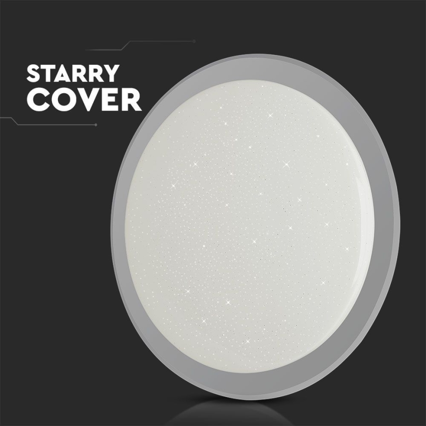 LED Aptumšojama griestu lampa LED/40W/230V 3000K/4000K/6500K d. 56,5 cm + tālvadības pults