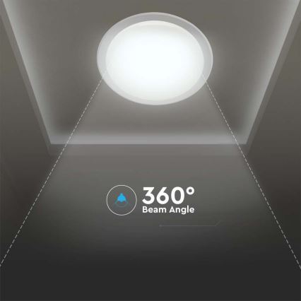 LED Aptumšojama griestu lampa LED/40W/230V 3000K/4000K/6500K d. 56,5 cm + tālvadības pults
