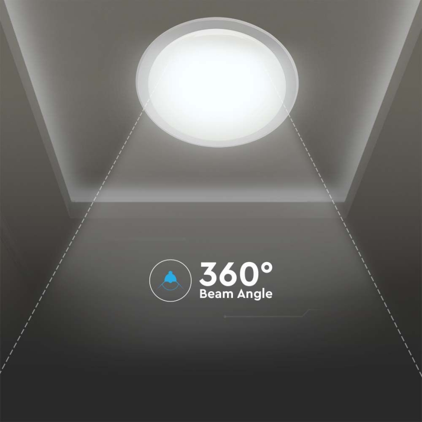 LED Aptumšojama griestu lampa LED/40W/230V 3000K/4000K/6500K d. 56,5 cm + tālvadības pults