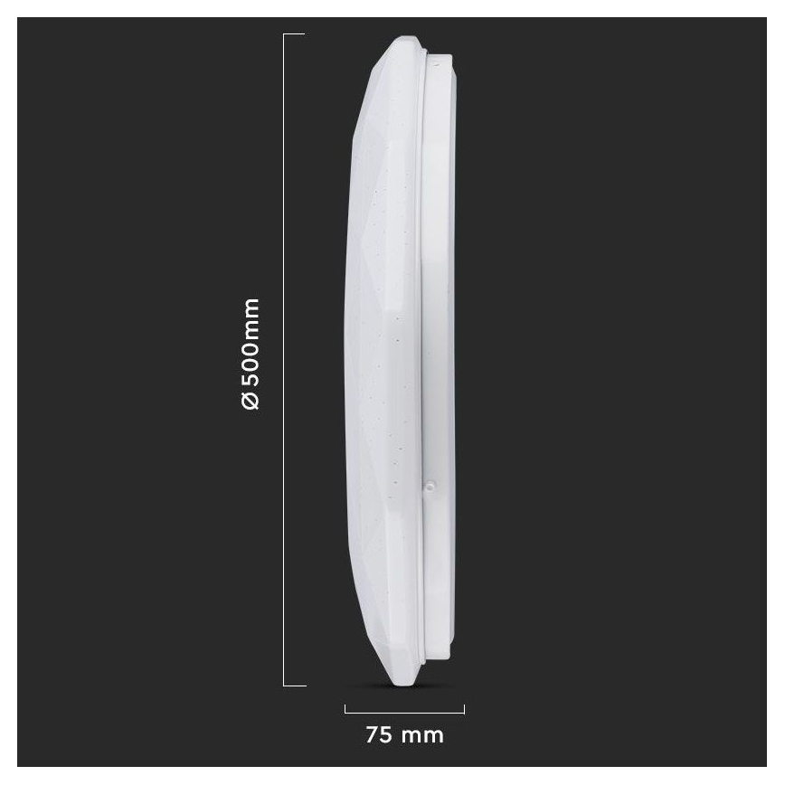 LED Aptumšojama griestu lampa LED/40W/230V 3000K/4000K/6500K + tālvadības pults