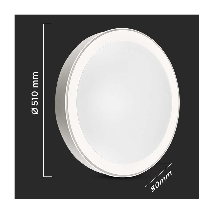 LED Aptumšojama griestu lampa LED/40W/230V 3000K/4000K/6500K d. 51 cm + tālvadības pults
