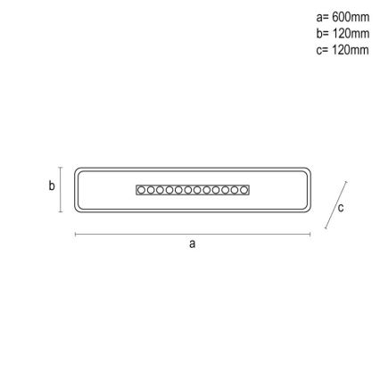 LED Aptumšojama griestu lampa LED/42W/230V 3000-6500K balta + tālvadības pults