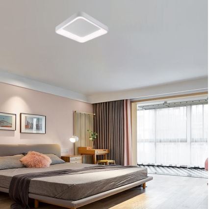 LED Aptumšojama griestu lampa LED/45W/230V 3000-6500K balta + tālvadības pults
