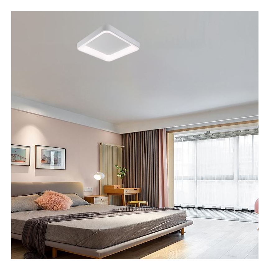 LED Aptumšojama griestu lampa LED/45W/230V 3000-6500K balta + tālvadības pults