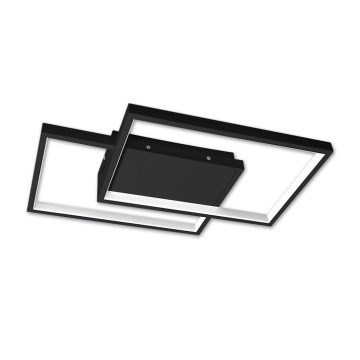 LED Aptumšojama griestu lampa LED/45W/230V 3000-6500K melna + tālvadības pults
