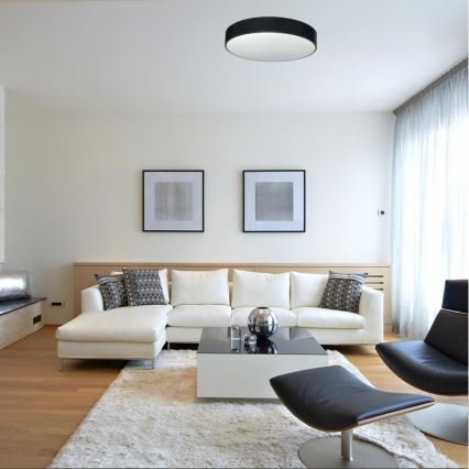 LED Aptumšojama griestu lampa LED/50W/230V 3000-6500K melna + tālvadības pults