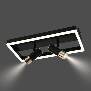 LED Aptumšojama griestu lampa LED/50W/230V 3000-6500K melna + tālvadības pults