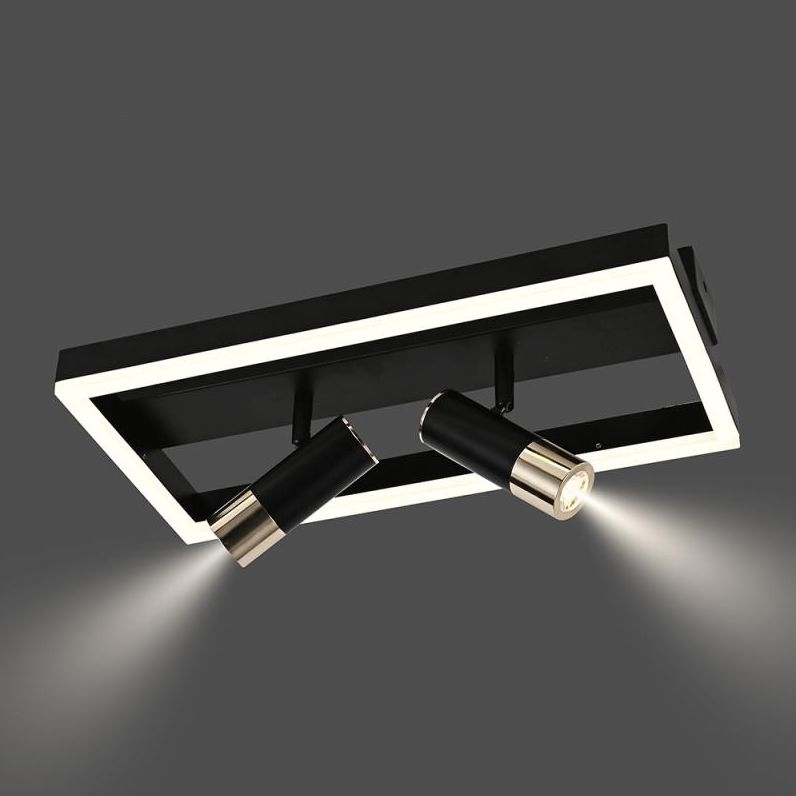 LED Aptumšojama griestu lampa LED/50W/230V 3000-6500K melna + tālvadības pults