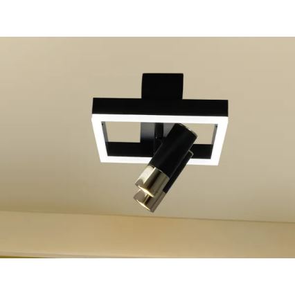 LED Aptumšojama griestu lampa LED/50W/230V 3000-6500K melna + tālvadības pults