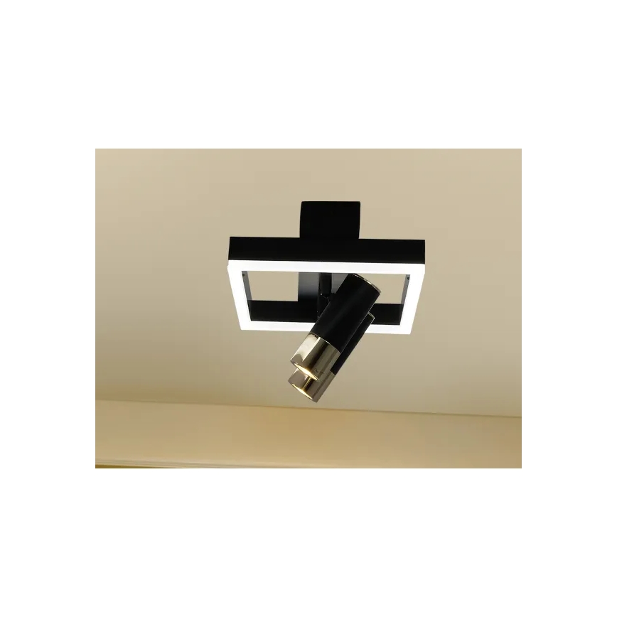 LED Aptumšojama griestu lampa LED/50W/230V 3000-6500K melna + tālvadības pults