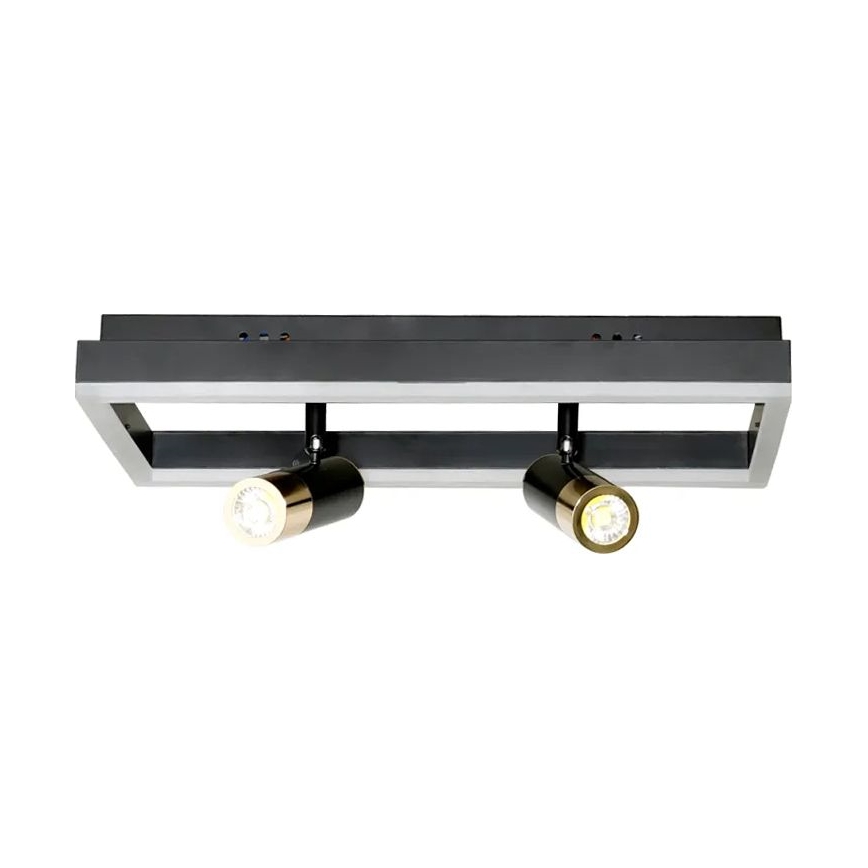 LED Aptumšojama griestu lampa LED/50W/230V 3000-6500K melna + tālvadības pults