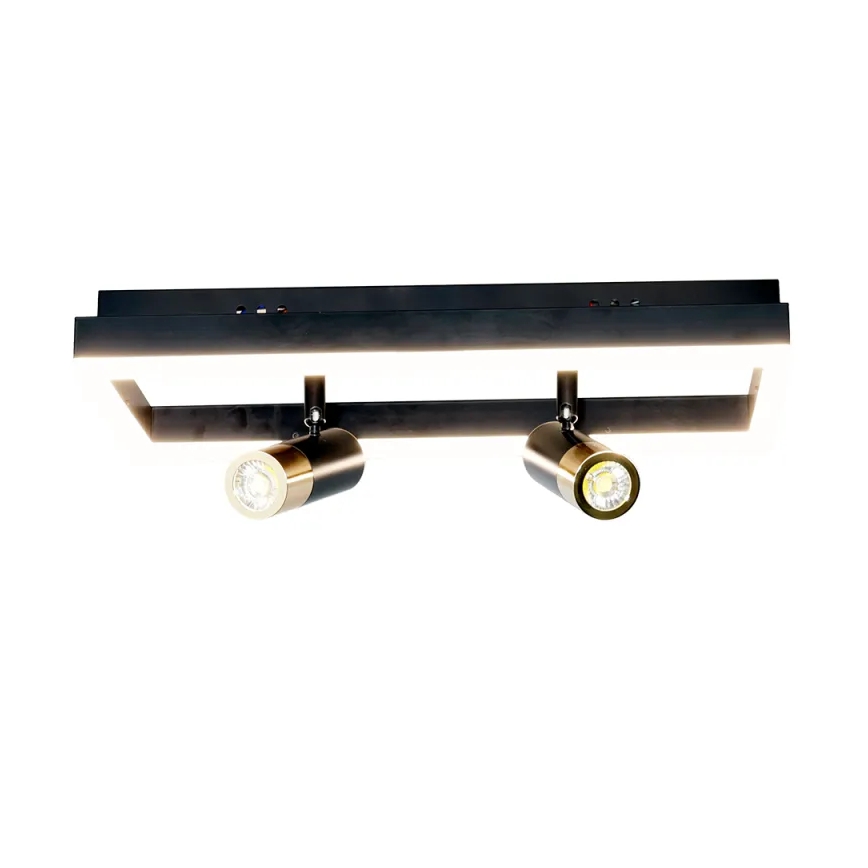 LED Aptumšojama griestu lampa LED/50W/230V 3000-6500K melna + tālvadības pults